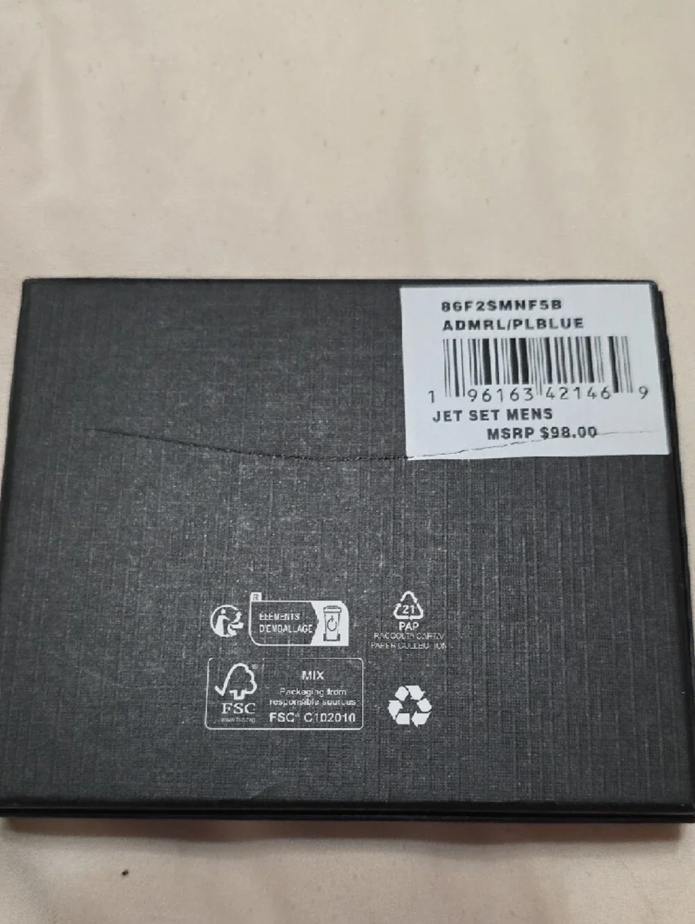 NWB Michael Kors Navy Signature Slim Billfold Wallet